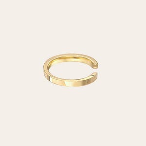 gold ear cuff, 14k solid gold