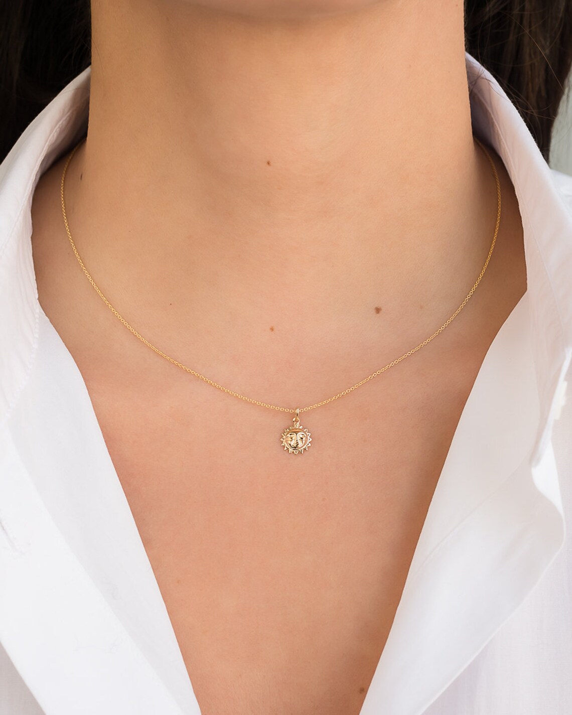 Gold Sun Pendant