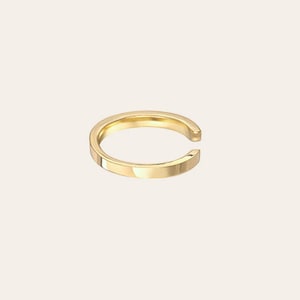 Brazalete para oreja de oro macizo de 14 k