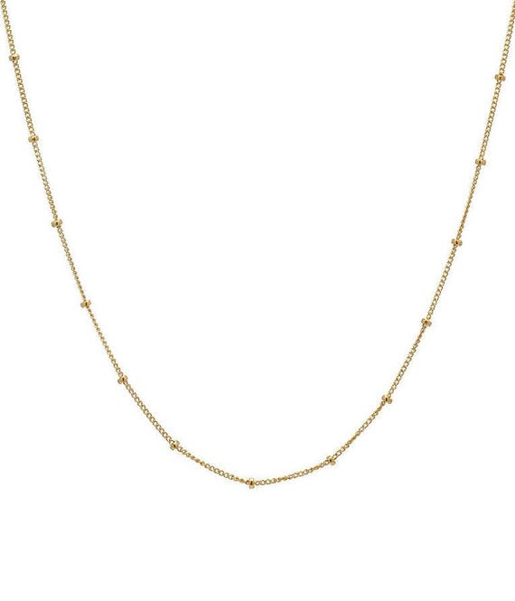 14k Gold Segment Chain Link Necklace Etsy Canada
