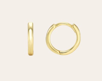 Gold Vermeil Large Huggies