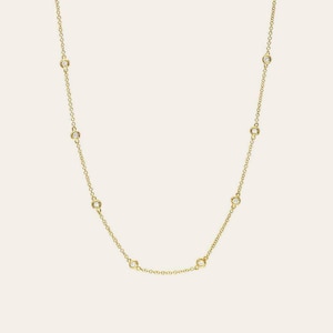 Diamond by the Yard Necklace | 14k Gold