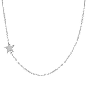 Star K Solid 14k White Gold 7mm Cushion Cut Pendant Necklace With 18" Chain & Lifetime Warranty