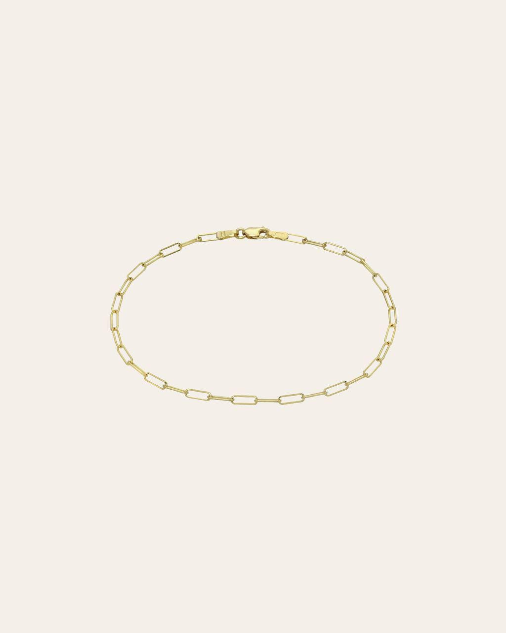 14k Gold Open Link Bracelet