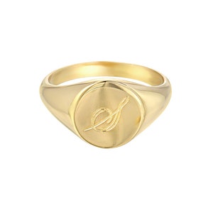 etsy gold signet ring