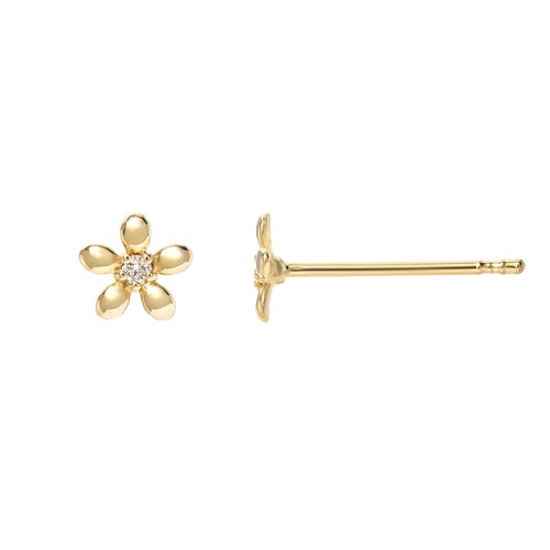 Mini Flower Earring Charm 14K
