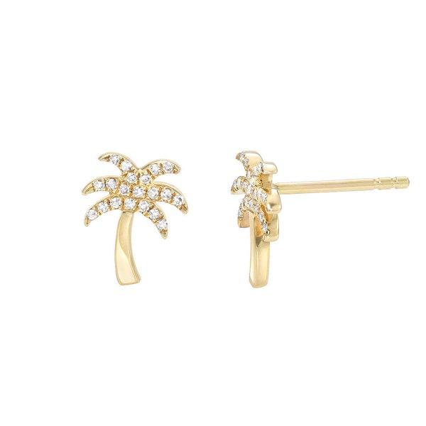 Palm Frond Earrings