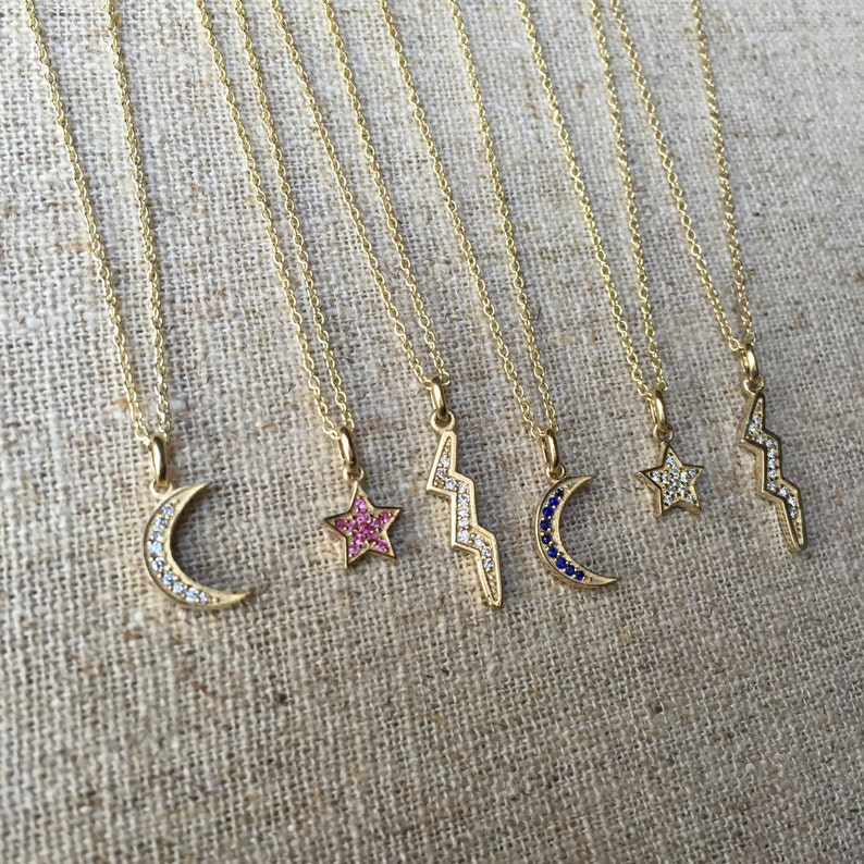 Pave Diamond Star Necklace