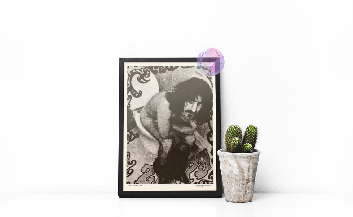 1981 Frank Zappa Toilet Music Poster Vintage Original Frank Etsy