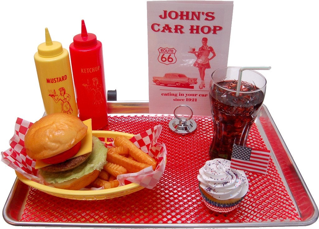 Fake Food Car Hop Tray Display Etsy