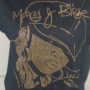 Rhinestone Mary J Blige T-Shirt