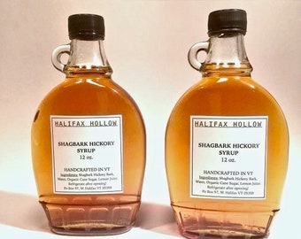 Hickory Syrup- Pancake / Waffle / Coffee Syrup- Gourmet Food- VT Wildharvested