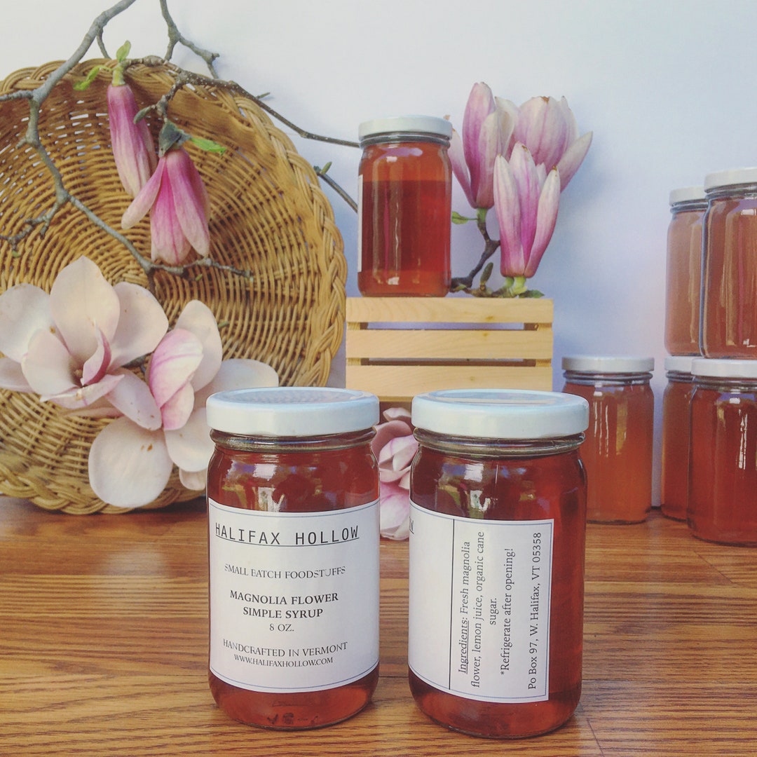 Wild Magnolia Flower Simple Syrup Foodie Gifts and Gourmet Food Etsy