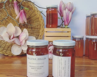 Wild Magnolia Flower Simple Syrup-  Foodie Gifts and Gourmet Food