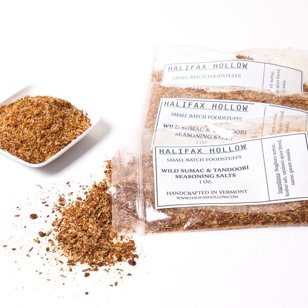 Sumac and Tandoori Seasoning Salts- Spice Mixes and Steak Rubs- Foodie Gift