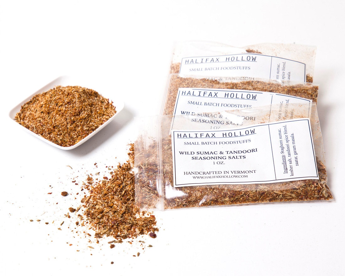 Sumac Salt Sumac and Tandoori Seasoning Salts- Spice Mixes and Steak Rubs- Foodie ...