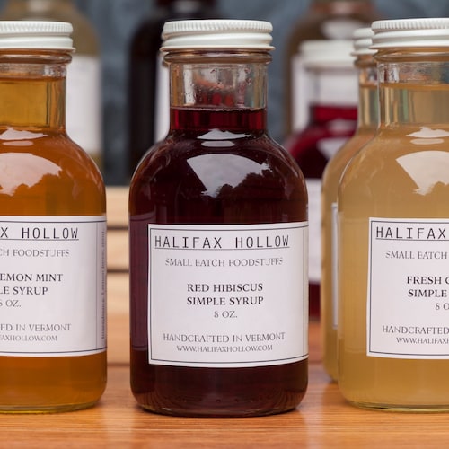 Simple Syrups 6 Flavor Sampler Set Foodie Gifts and Gourmet Etsy