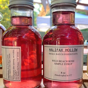 Wild Rose Simple Syrup-  Foodie Gifts and Gourmet Food