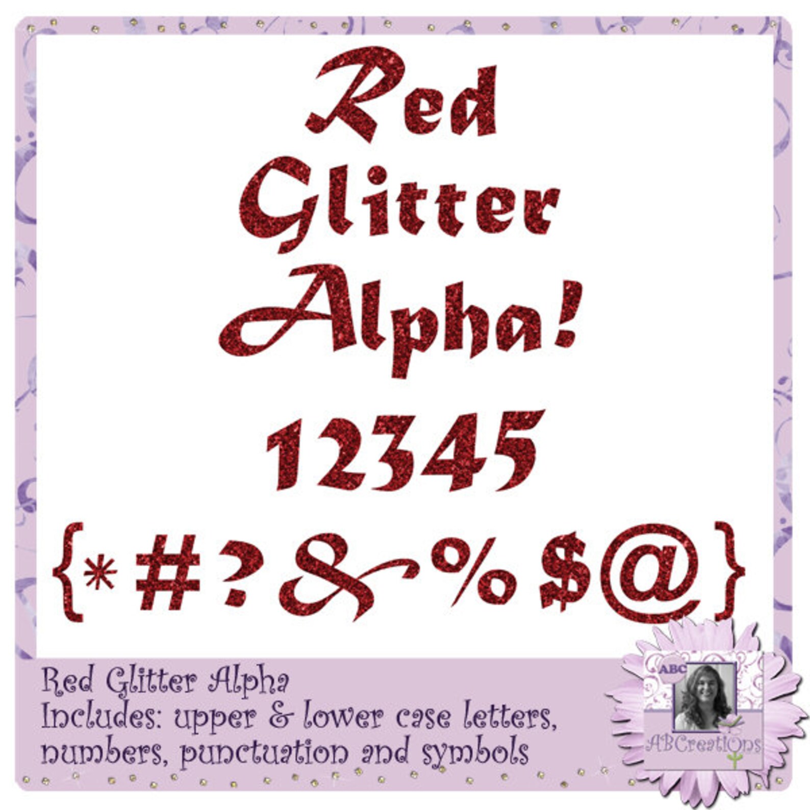 Red Glitter Alphabet, Red Glitter Alpha, Red Glitter Font, Red Glitter