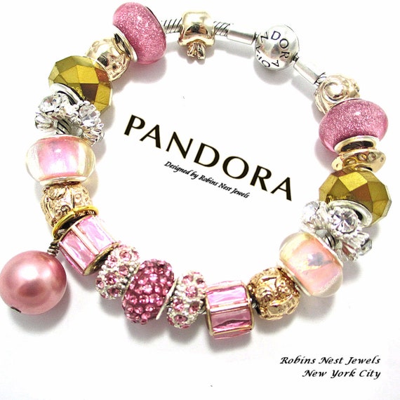 SILVER Plated Bouquet Fiore Catena di Sicurezza Bracciale con Charm Brand PAN Dora