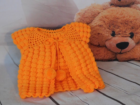 Bebe Fille Au Crochet Gilet Sans Manches Bebe Fille Au Crochet Etsy