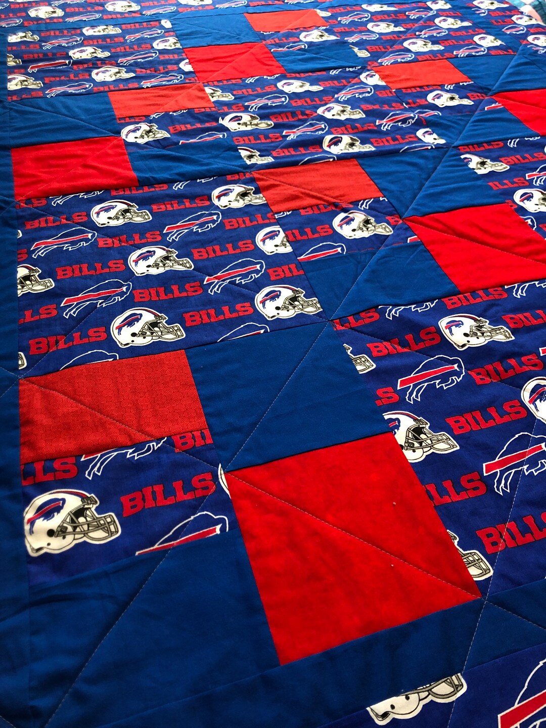Buffalo Bills Quilt Etsy