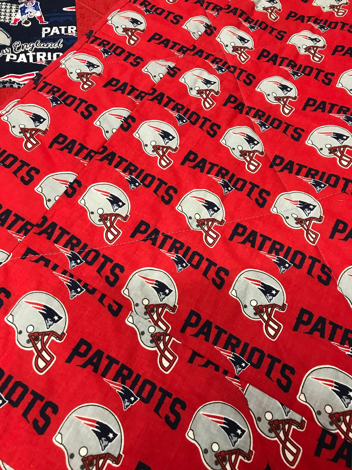 New England Patriots Quilt Etsy