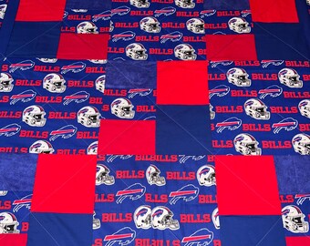 Buffalo Bills quilt - handmade Bills fan gift