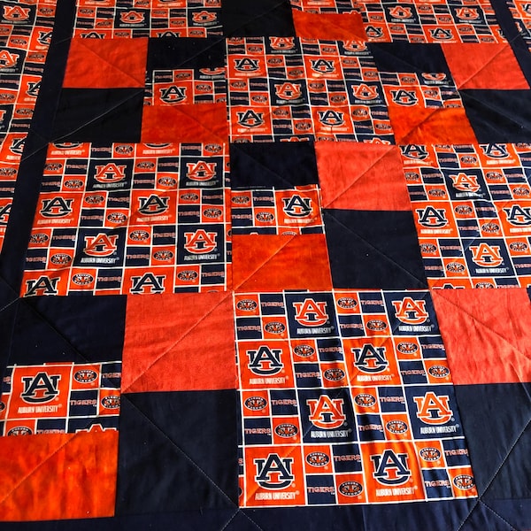 Auburn University quilt - Auburn handmade fan gift