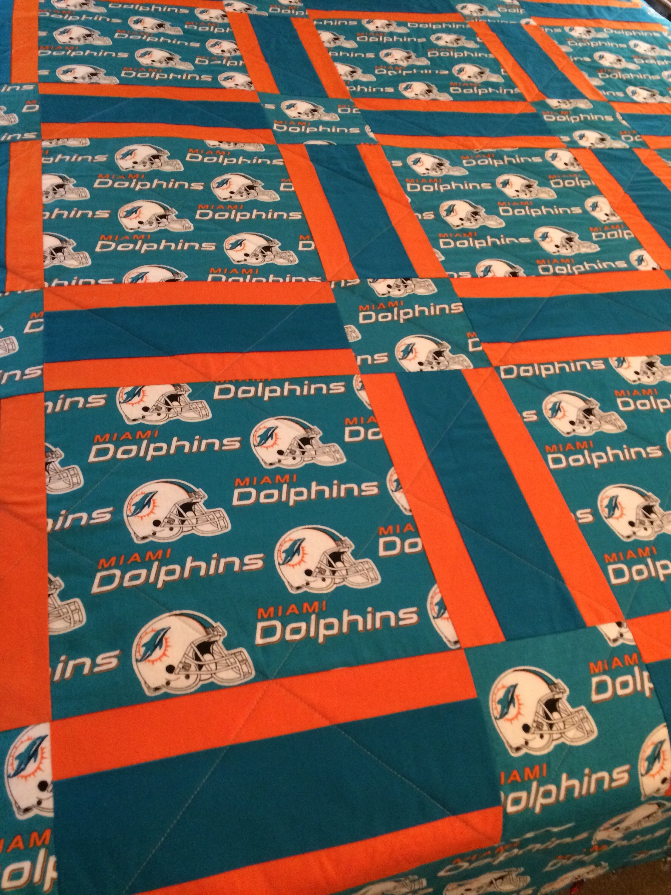 Miami dolphins quilt Outlet