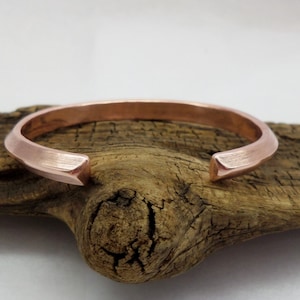 Solid Copper Cuff Bracelet, 7th Anniversary, Christmas Gift for Him or Her , ColeTaylorDesigns
