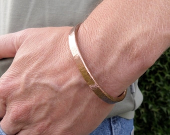 Hammered Copper Cuff Bracelet, Copper Bracelet Men and Women, ColeTaylorDesigns