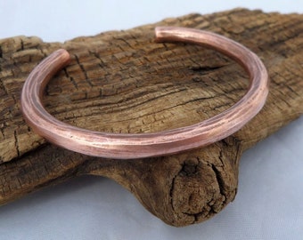 Solid Copper Cuff Bracelet, Christmas Gift for Men and Women, 7th Anniversary, ColeTaylorDesigns