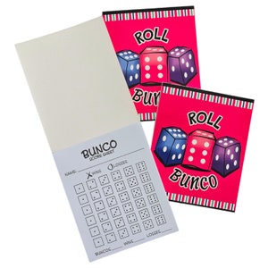 Bunco Score Sheets: 3 Tablets, 150 Scoresheets Total