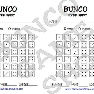 Bunco-scoreblad nieuwjaar | Feestelijk afdrukbaar Bunco-spelvelontwerp | Bunco-feestje | Bunco-dobbelspel – Bunco-feestspel – direct downloaden