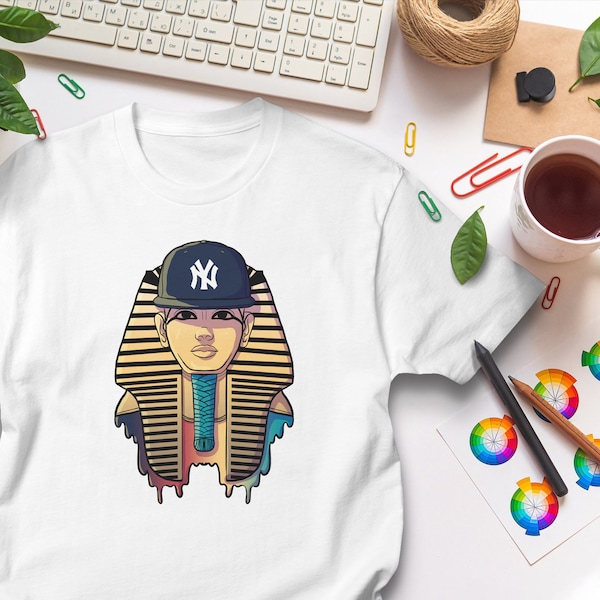 Tshirt DEADASS TUT cute comfy 100% cotton unisex t shirts by crac images new york yankees king tutankhamun egyptian pharao colorful graphics