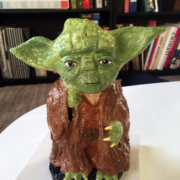 Master Yoda parody, solid garden gnome, Gartenzwerg, 8 inches, 20cm, inspired by Star Wars