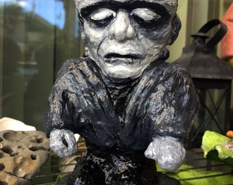 Frankenstein Monster figure, Garden gnome 8.5 inches, 22cm, inspired by Classic Horror Films, It's alive!