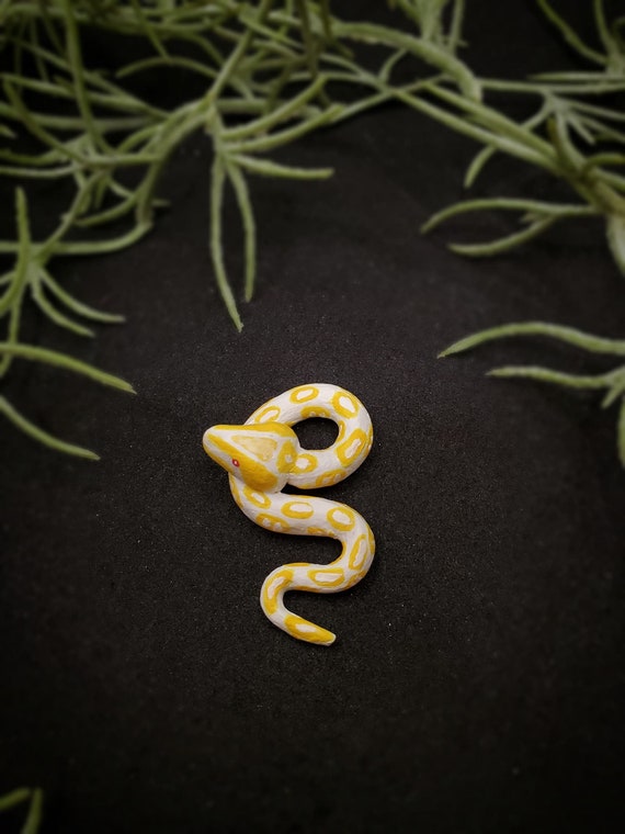 Snake Necklace Albino Ball Python Etsy UK