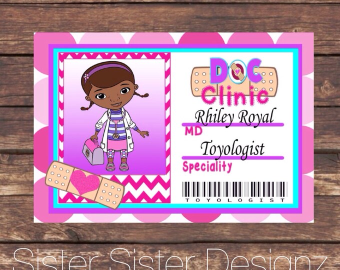 Doc Mcstuffins Party Badges - Etsy