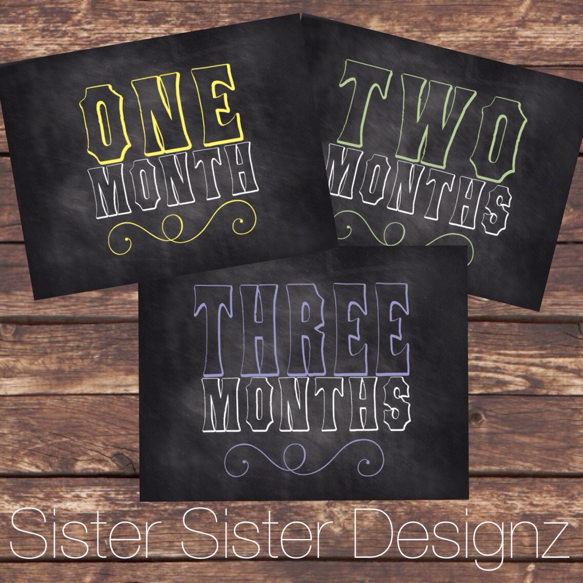 Monthly Baby Chalkboard Sign Etsy