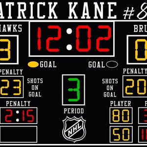 Printable Hockey Scoreboard | Etsy