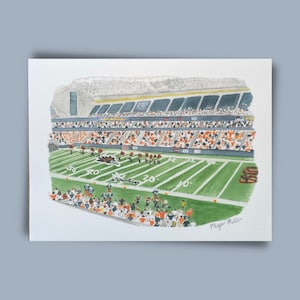 Afdruk van UTSA-voetbal in de Alamodome