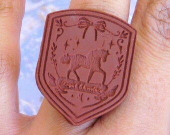 Royal Chocolate Unicorn Ring