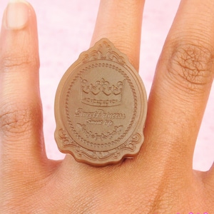 Vintage Chocolate Crown Ring