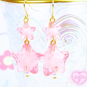 Sparkle Star Dangle Earrings
