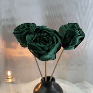 Emerald flower 12 inch stems, Wedding Flower centerpiece, reception table decorations, Wedding Arch Flowers image 1