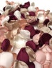 Wedding Table Decorations, Marsala Maroon, Blush, Ivory, Champagne flower petals, flower girl petals, Wedding Aisle Decor 