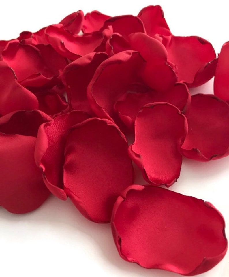 Red Rose flower petals rose petals table decor flower girl Etsy