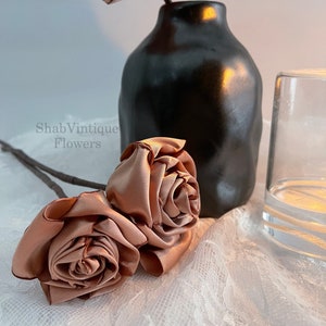 Rose Gold flower 12 inch stems, Wedding Flower centerpiece, reception table decorations, Wedding Arch Flowers image 4